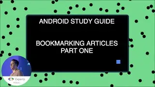 Android Study Guide: Bookmarking UI