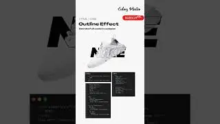 Outline Effect / Coding Master / HTML / CSS #coding #css #html#scssoftware #nike #OUTLINE Effect