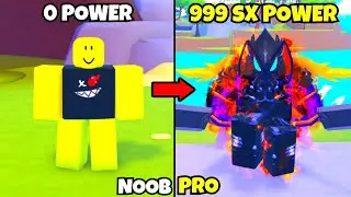 From 0 to 999Sx Power! Full Shiny Mythic Team One-Shots Final Boss in Anime Power - Noob to Pro!