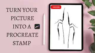 How to make a Procreate stamp brush from a photo / Easy Procreate stamp tutorial
