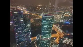 Панорама 360. Москва-Сити. Ночная Москва