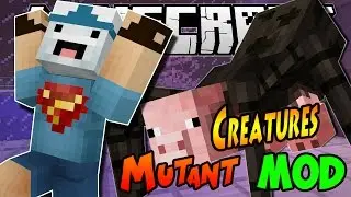 Minecraft моды (Свинья мутант убийца!)