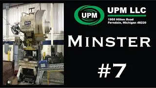 75 Ton Minster #7 OBI Flywheel Press UPM#10861
