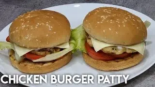 Chicken Burger Patty recipe/How to make Burger Patties/How to Freeze Burger patties/chicken patties