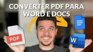 Como CONVERTER PDF para WORD E GOOGLE DOCS editável e online (sem baixar nada)