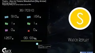 (Replay) Yuaru - Asu no Yozora Shoukaihan [Sky Arrow] 99.93% FC