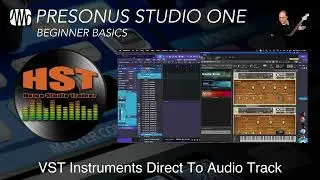 VST Instruments Direct To Audio Track - PreSonus Studio One Beginner Training - Home Studio Trainer