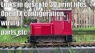 3D printed shunter 1/16 Bruder scale on G gauge track