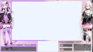 Free Twitch TV overlay - Purple Basic Neon Overlay