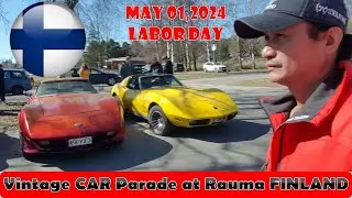 Vintage Car Parade at Rauma FINLAND ''May 01.2024''