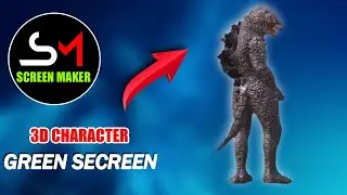Godzilla Green Screen | Free Animated Gaming Overlay | SCREEN MAKER