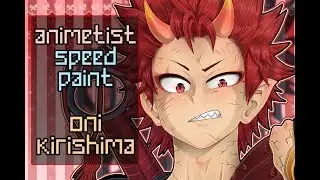 Hero Academia Speed Paint: Oni Kirishima Eijiro