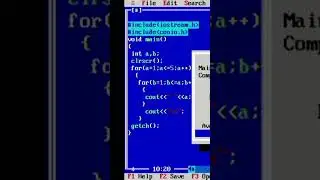 Cpp programming language | number pattern easy program | learn c concepts