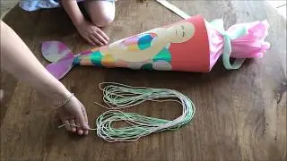 Wir basteln eine Meerjungfrauen Schultüte 🧜🏻‍♀️