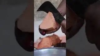 Preparing Elephant Foot Yam for cooking