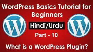 WordPress Basics Tutorial for beginners in Hindi/Urdu Part #10 | What is a WordPress Plugin?