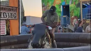 My experience Riding the bull at the carnival I’m Perry GA