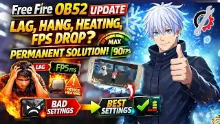 OB52 |-Best Lag Fix SETTINGS And Config In Free fire | free fire parmanent Lag Fix ✅ 