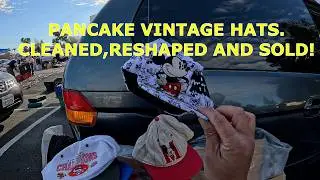 PANCAKES VINTAGE HATS. Washed,Cleaned,Reshaped and SOLD!