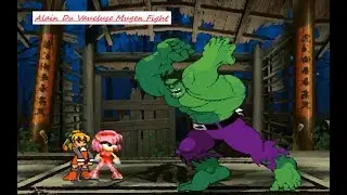 Mugen : Amy Rose & Roll Vs Hulk (Request)