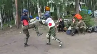 Шабры 2009. Спарринг Оли и Славы.avi