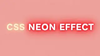 CSS Neon Text Effect ⚡Glowing Text Animation with Pure CSS ✨