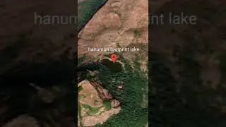 Hanumanji footprint lake in maharastra. #googlemaps #googleearth #shorts