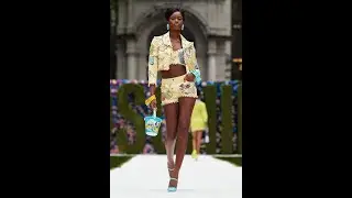 Mayowa Nicholas walks for Moschino