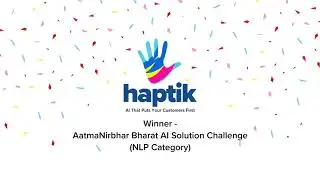 Haptik wins AatmaNirbhar Bharat Challenge organized by Raise 2020