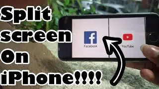 How to get Split screen in iphone!