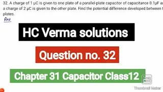 A charge of 1 µC is given to one plate of a parallel-platecapacitor of capacitance 0.1 µF and a