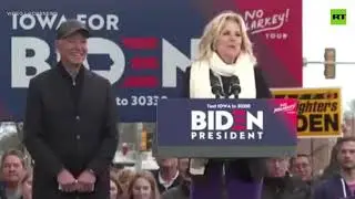 Biden Bites His Wife's Finger While On Stage