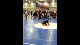 Amanda's first wrestling match