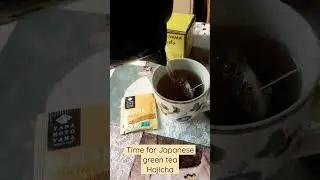 Let's relax with a cup of Japanese green tea. 🍵 #tea #japan #hojicha #greentea #healthy #relax
