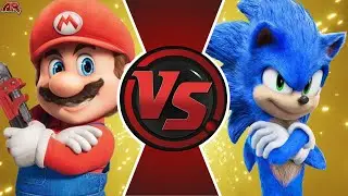 MARIO vs SONIC: Movie Edition! CARTOON FIGHT CLUB