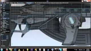 LOW POLY modelling in BLENDER: SCI-FI GUN