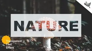 GIMP 3: Transparent Text Effect.