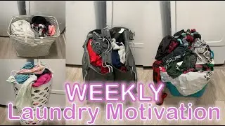 WEEKLY LAUNDRY MOTIVATION 2024 | SUMMER TIME LAUNDRY ROUTINE FOR A BUSY MAMA OF 4 | WASH DRY FOLD