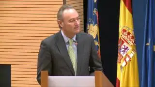 Alberto Fabra en la entrega de los XIII Premios Justicia en Valencia