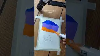 Drawing Shiv Ji Using Acrylic Marker Pen ❤️ Har Har Mahadev #art #shiv #shorts