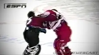 Colorado Avalanche vs Detroit Red Wings Brawl - Roy vs Osgood - April 1, 1998 (NHL Classic)