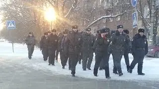 Факелоносцы олимпийского огня.