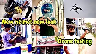 New look new helmet steelbird SBA 20 dji drone flying #vlogs