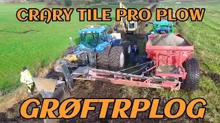 Nils Oma Maskin lays drainage pipes with a ditch plough