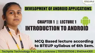 Chapter - 1 Android for 6th sem Diploma BTEUP C.S/I.T | 