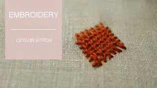 Ceylon embroidery stitch