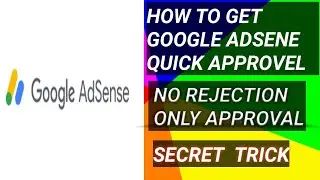 Adsene Approvel | Easy And Fast Method | No Rejection Only Approvel | How To Get Adsene Approvel