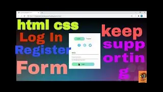 Log In and Register Form using #css and #html