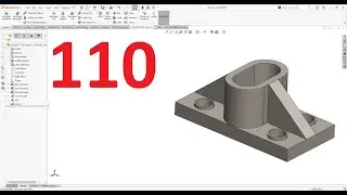 تمارين علي سوليدووركس 2024 || تمرين رقم 110- Solidworks Exercise 110