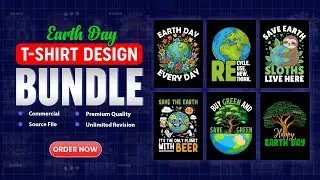 Earth Day T Shirt Design Bundle For POD